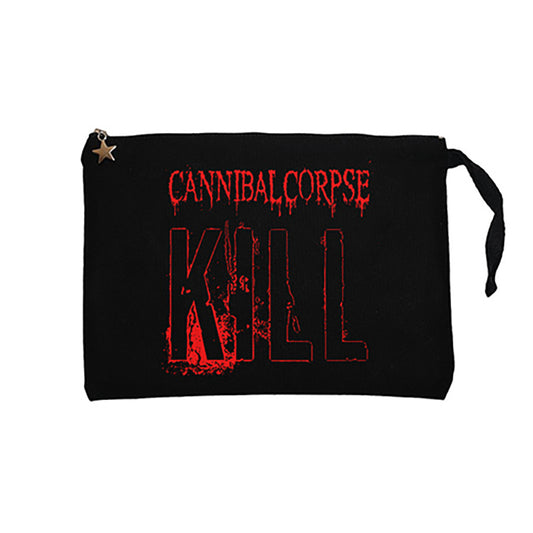 Cannibal Corpse Kill Siyah Clutch Astarlı Cüzdan / El Çantası