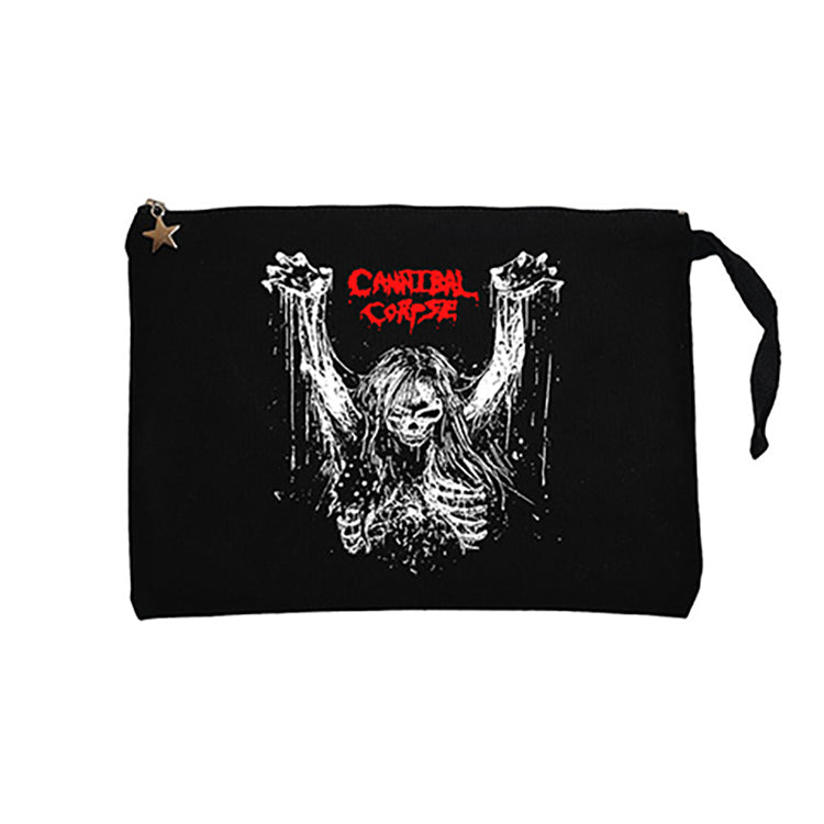 Cannibal Corpse Logo 1classic97 Band  Siyah Clutch Astarlı Cüzdan / El Çantası