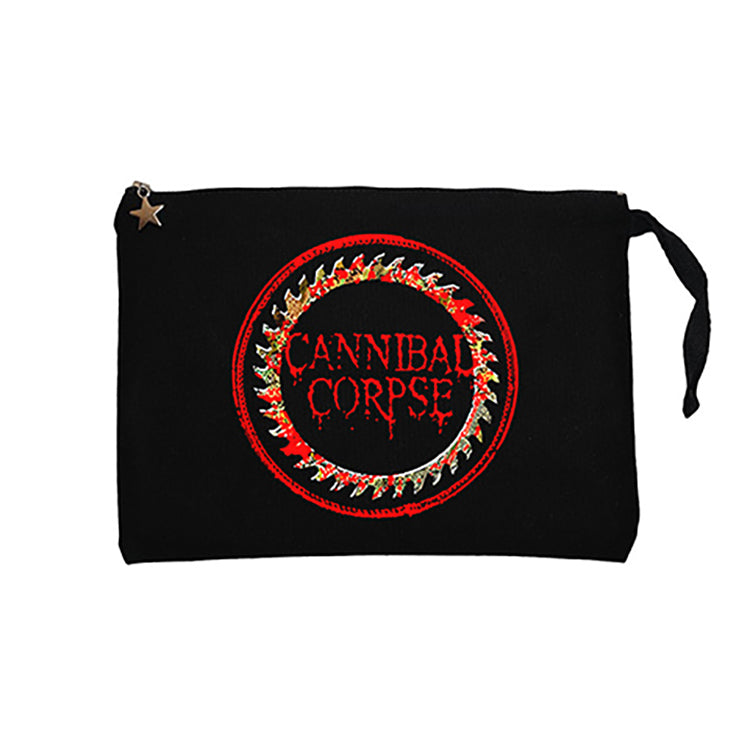 Cannibal Corpse Testere Siyah Clutch Astarlı Cüzdan / El Çantası