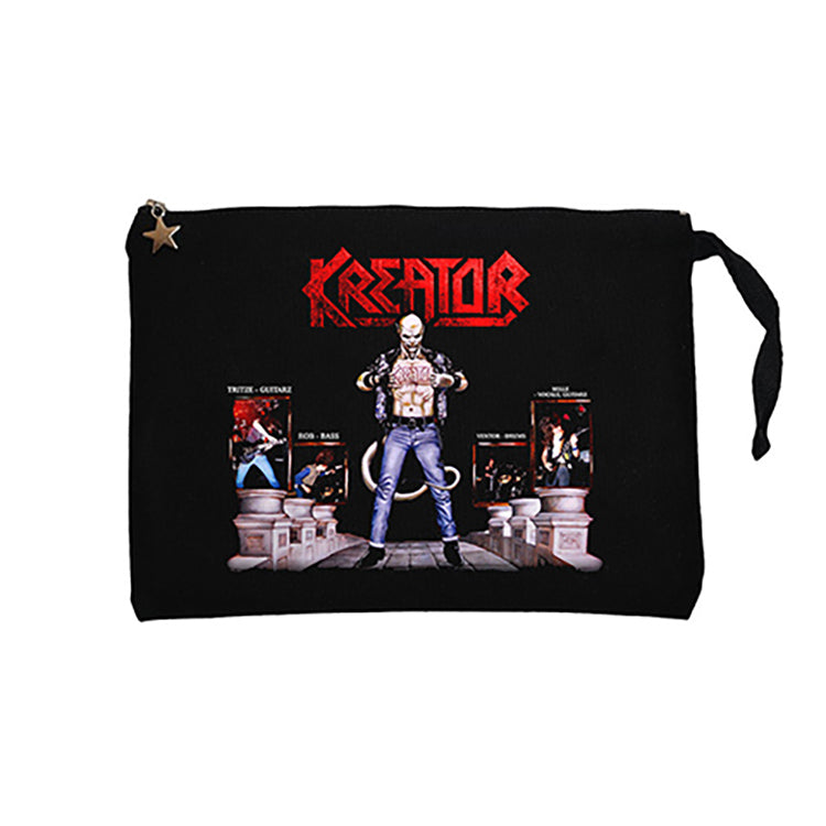 Kreator Terrible Certaint Siyah Clutch Astarlı Cüzdan / El Çantası