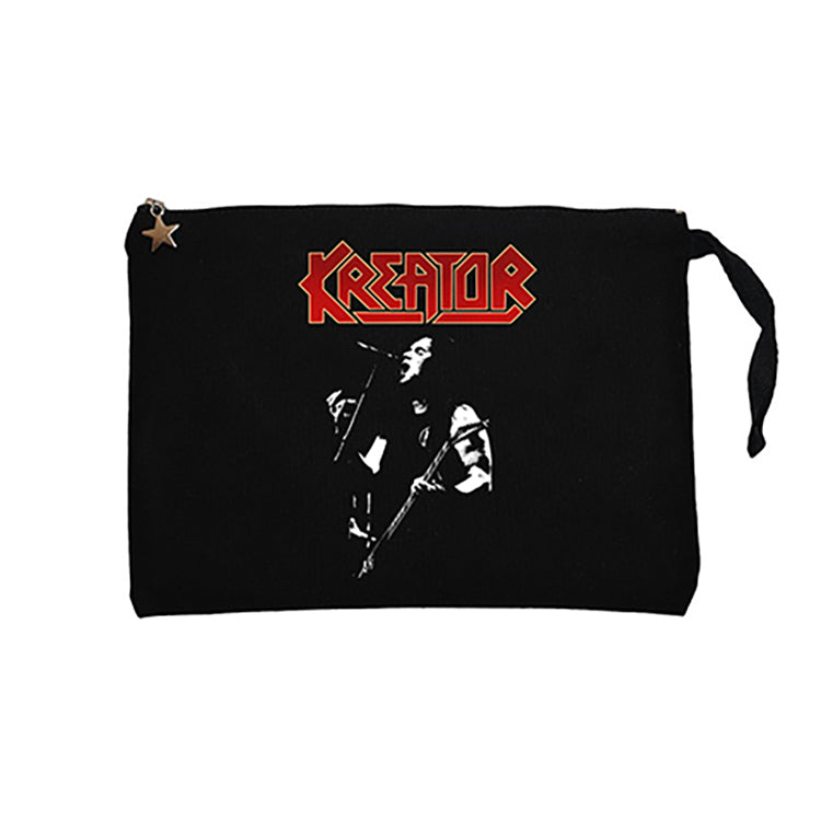 Kreator United in Hate Siyah Clutch Astarlı Cüzdan / El Çantası
