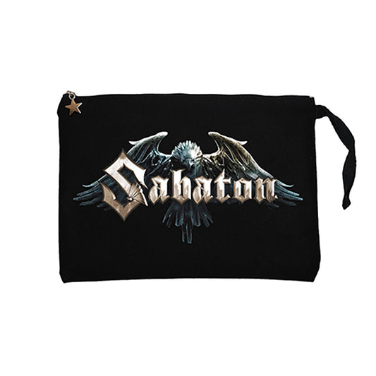 Sabaton Eagle Siyah Clutch Astarlı Cüzdan / El Çantası