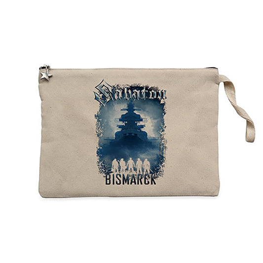 Sabaton Bismarck Krem Clutch Astarlı Cüzdan / El Çantası