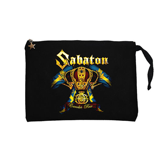 Sabaton Carolus Rex Siyah Clutch Astarlı Cüzdan / El Çantası