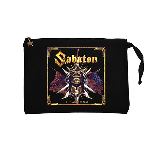 Sabaton The Art of War Siyah Clutch Astarlı Cüzdan / El Çantası