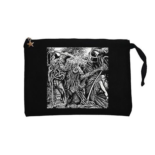 Darkthrone Old Star Siyah Clutch Astarlı Cüzdan / El Çantası