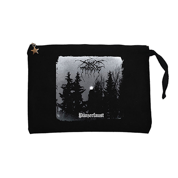 Darkthrone Panzerfaust Siyah Clutch Astarlı Cüzdan / El Çantası