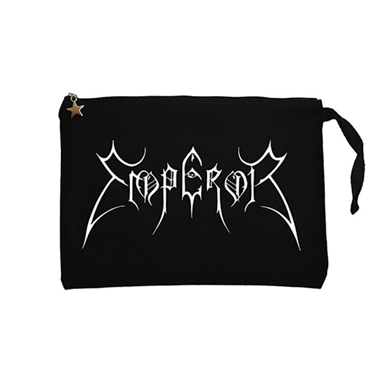 Emperor Logo Siyah Clutch Astarlı Cüzdan / El Çantası