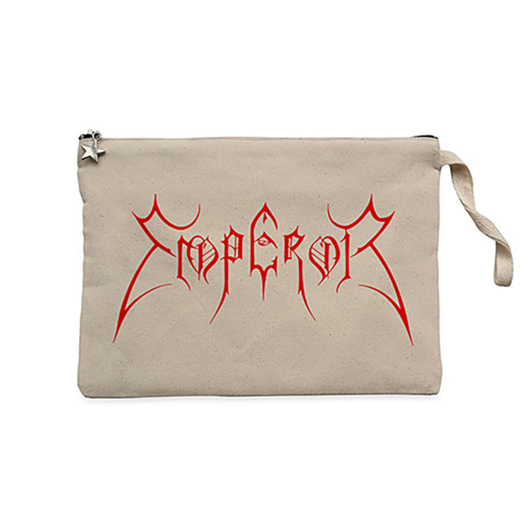 Emperor Logo Red Krem Clutch Astarlı Cüzdan / El Çantası