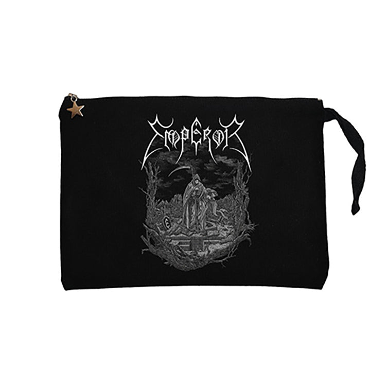 Emperor Angel Of Death Siyah Clutch Astarlı Cüzdan / El Çantası