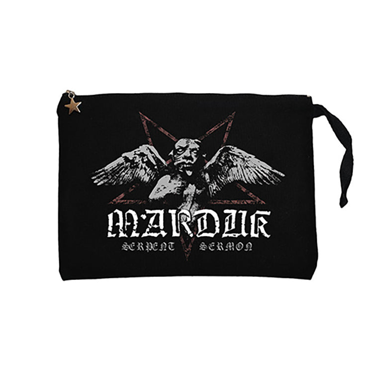 Marduk Serpent Sermon Siyah Clutch Astarlı Cüzdan / El Çantası
