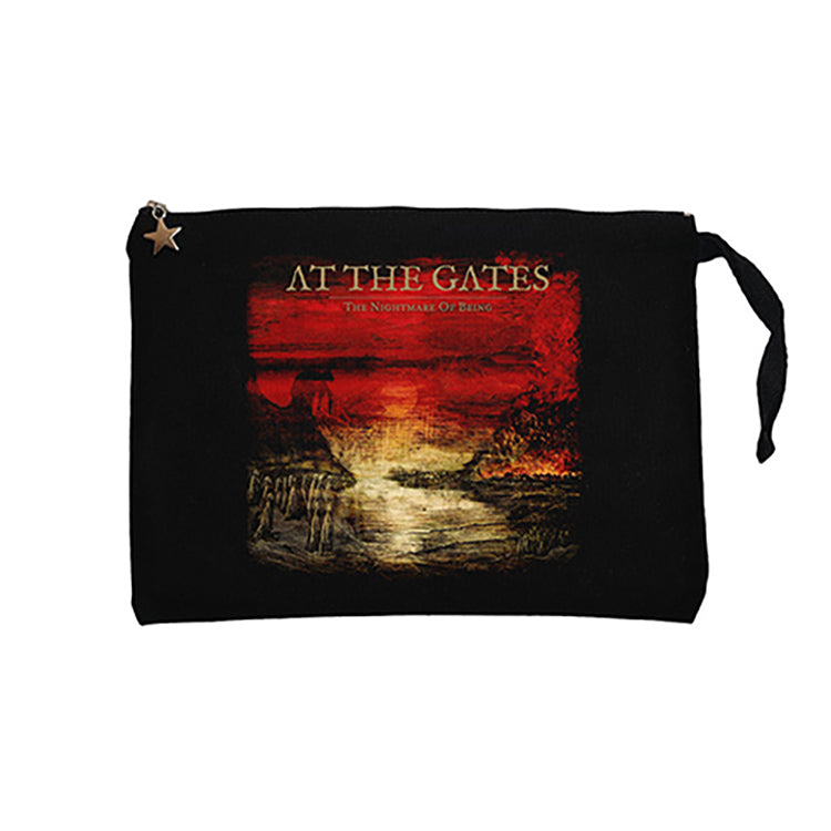 At The Gates The Nightmare Of Being Siyah Clutch Astarlı Cüzdan / El Çantası