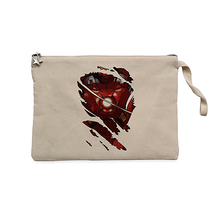 Iron Man Body Krem Clutch Astarlı Cüzdan / El Çantası