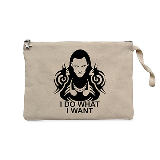 Loki Krem Clutch Astarlı Cüzdan / El Çantası