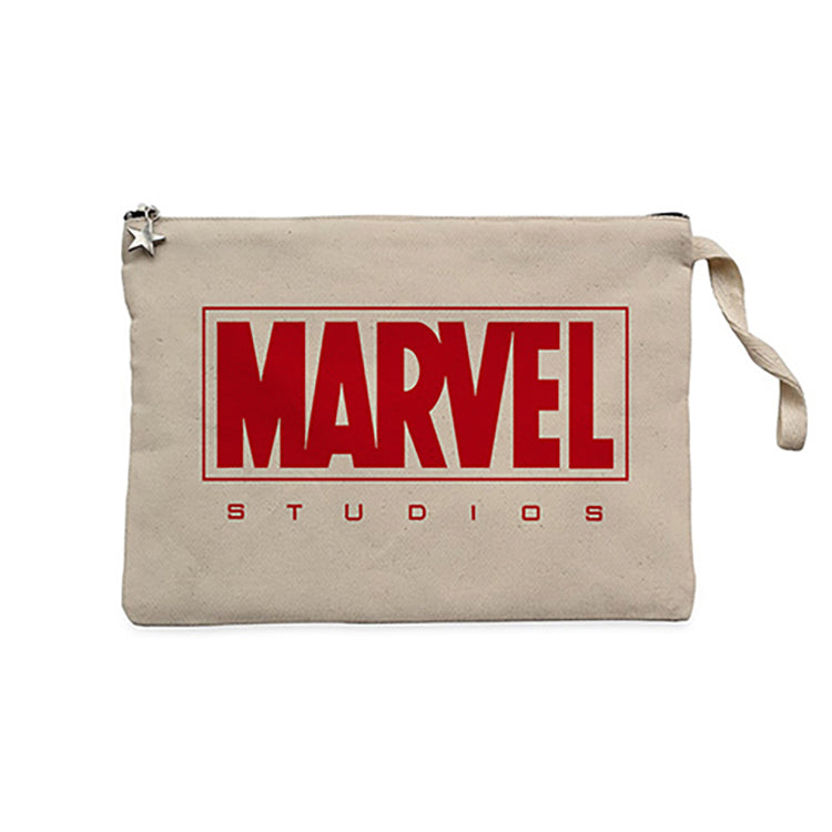 Studios Logo Krem Clutch Astarlı Cüzdan / El Çantası