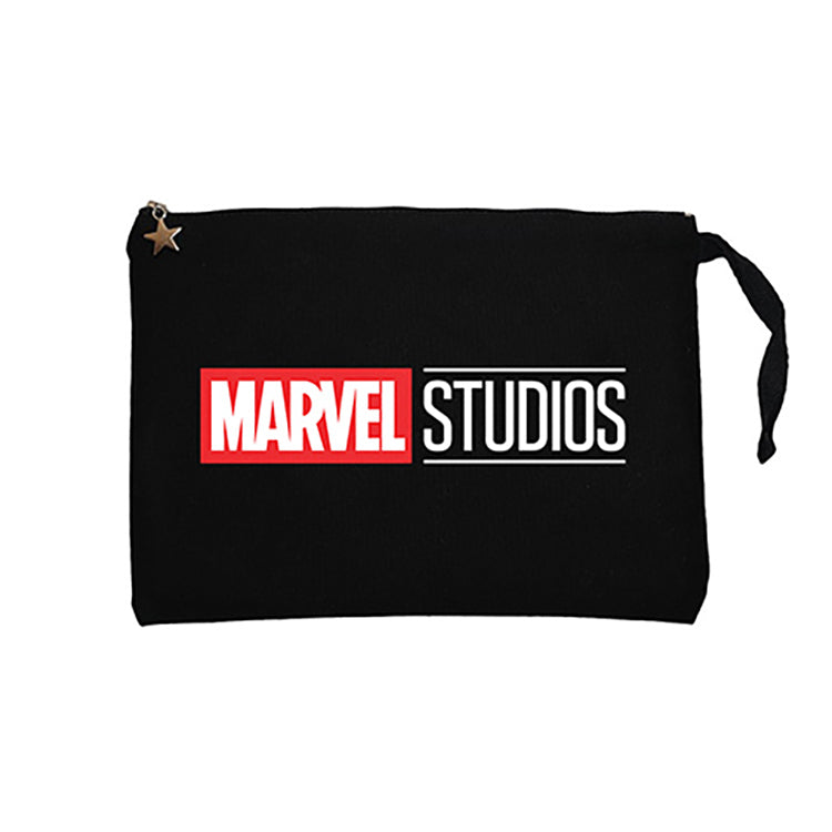 Studios Logo 2 Siyah Clutch Astarlı Cüzdan / El Çantası