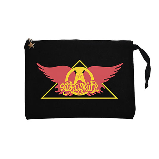 Aerosmith Wing Siyah Clutch Astarlı Cüzdan / El Çantası