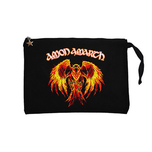 Amon Amarth Phoneix Siyah Clutch Astarlı Cüzdan / El Çantası