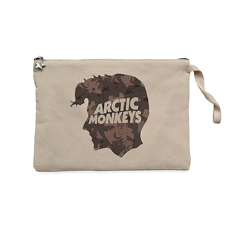Arctic Monkeys Head Krem Clutch Astarlı Cüzdan / El Çantası