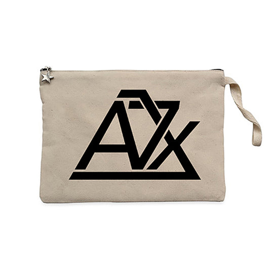 Avenged Sevenfold A7X Logo Krem Clutch Astarlı Cüzdan / El Çantası