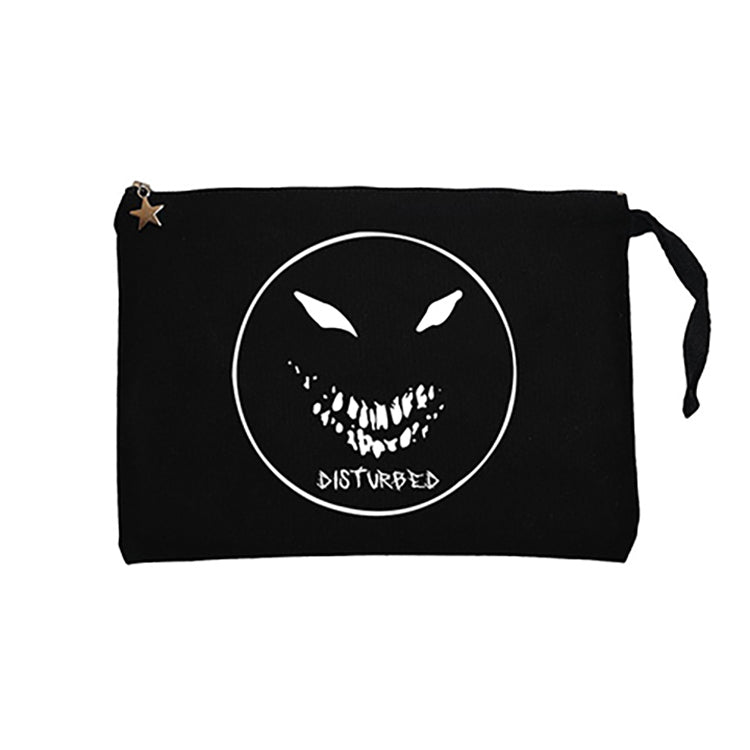 Disturbed Circle Siyah Clutch Astarlı Cüzdan / El Çantası