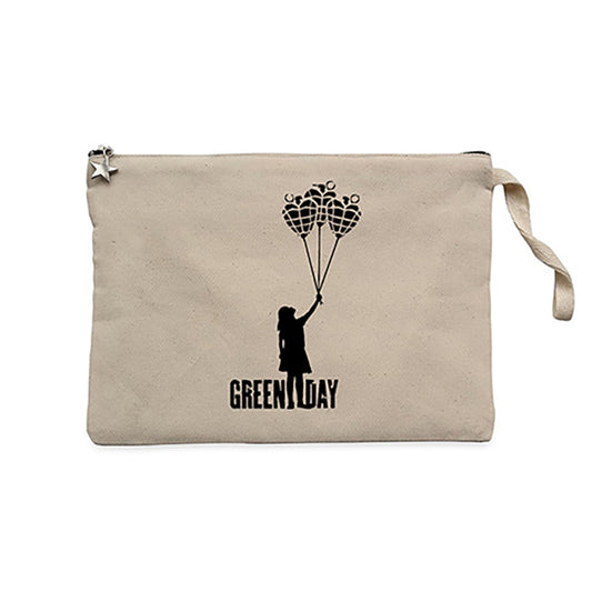 Green Day Girl Krem Clutch Astarlı Cüzdan / El Çantası
