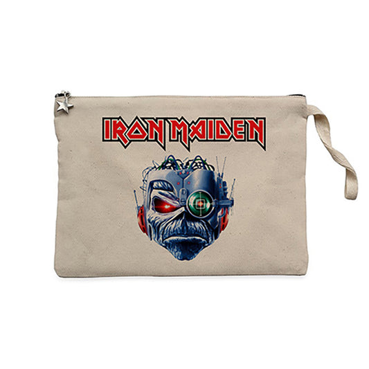 Iron Maiden Bionic Krem Clutch Astarlı Cüzdan / El Çantası