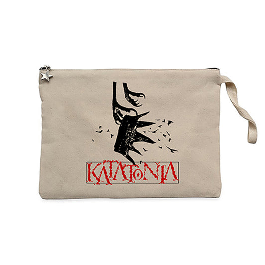 Katatonia Crown Krem Clutch Astarlı Cüzdan / El Çantası