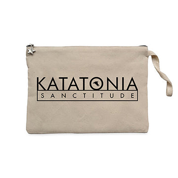 Katatonia Sanctitude Krem Clutch Astarlı Cüzdan / El Çantası