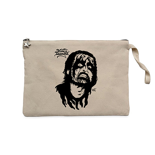 King Diamond Hart Krem Clutch Astarlı Cüzdan / El Çantası