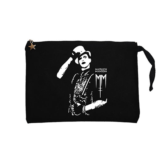 Marilyn Manson Body Siyah Clutch Astarlı Cüzdan / El Çantası