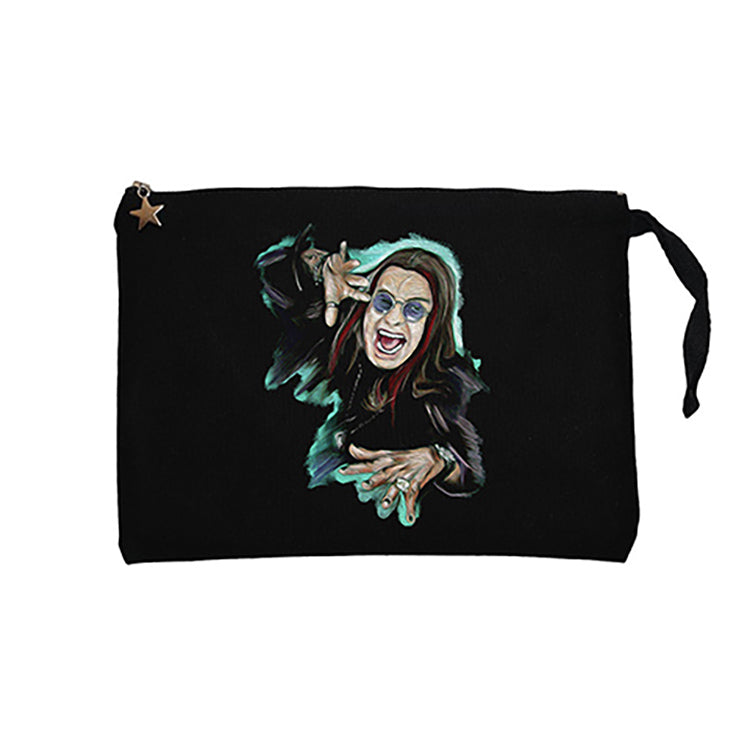 Ozzy Osbounre Colors Body Siyah Clutch Astarlı Cüzdan / El Çantası