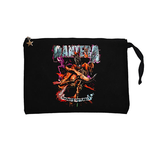 Pantera Cowboys From Hell Siyah Clutch Astarlı Cüzdan / El Çantası