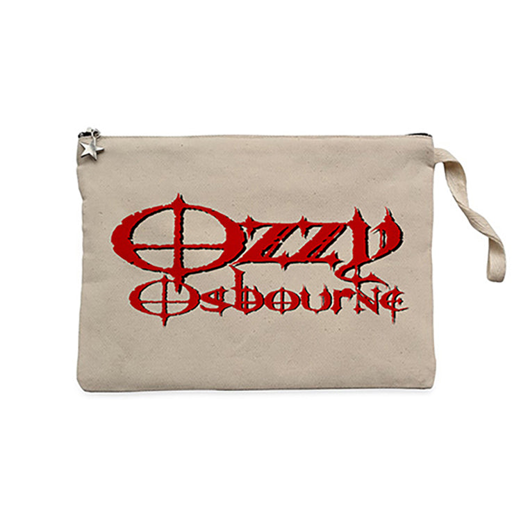 Ozzy Osbounre Blood Krem Clutch Astarlı Cüzdan / El Çantası