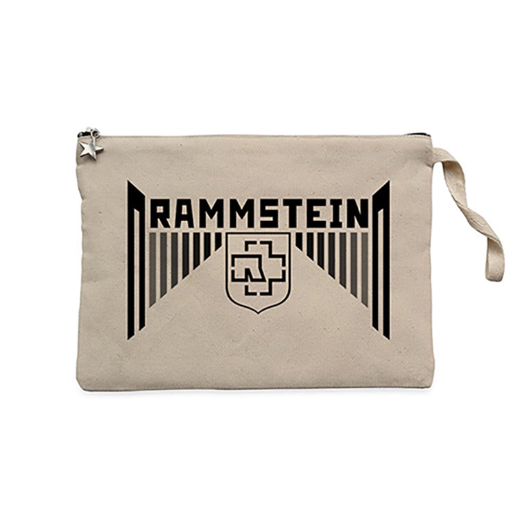 Rammstein Wall Krem Clutch Astarlı Cüzdan / El Çantası