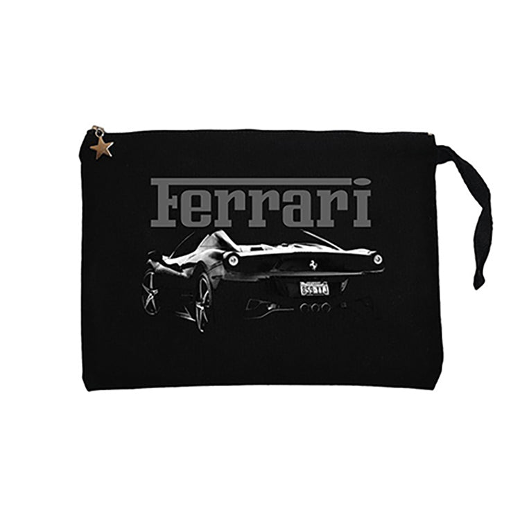 Ferrari Ghost Siyah Clutch Astarlı Cüzdan / El Çantası