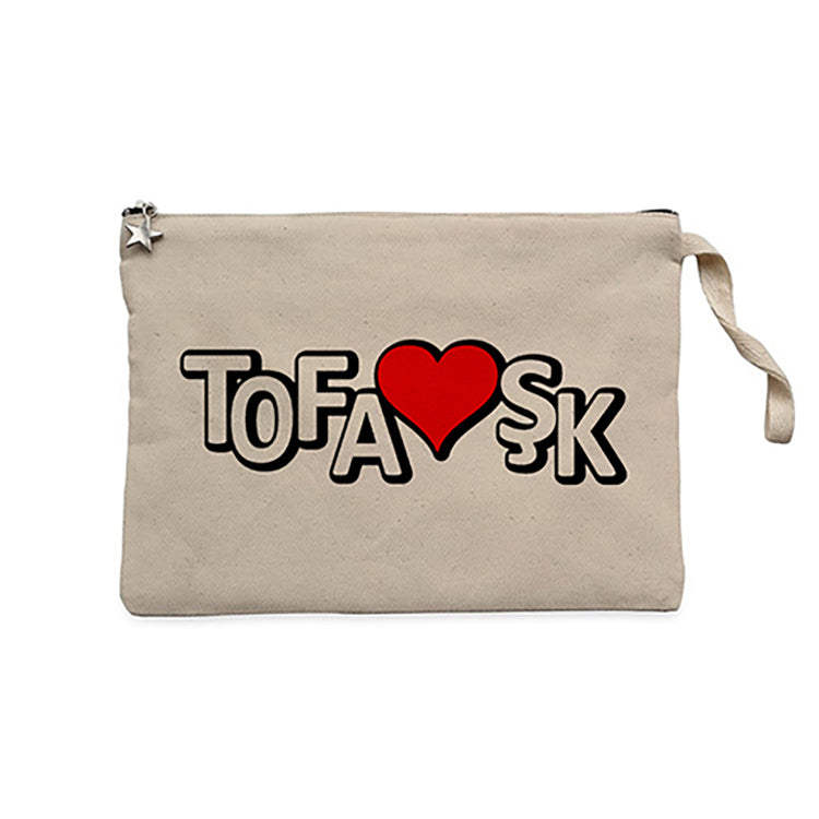 Tofaş Tofaşk Krem Clutch Astarlı Cüzdan / El Çantası