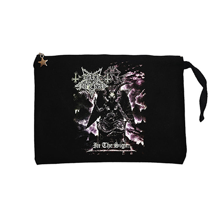 Dark Funeral İn The Sign Siyah Clutch Astarlı Cüzdan / El Çantası