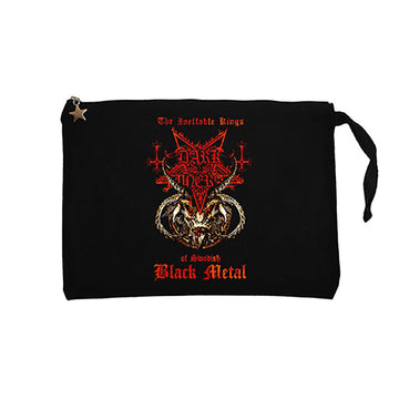 Dark Funeral King Siyah Clutch Astarlı Cüzdan / El Çantası