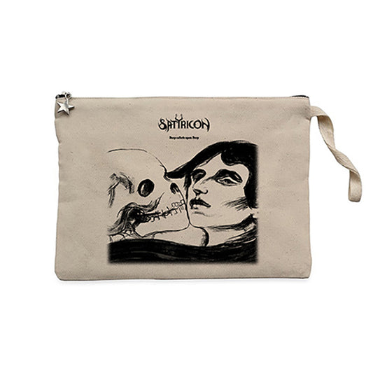 Satyricon Deep Calleth Upon Deep Krem Clutch Astarlı Cüzdan / El Çantası