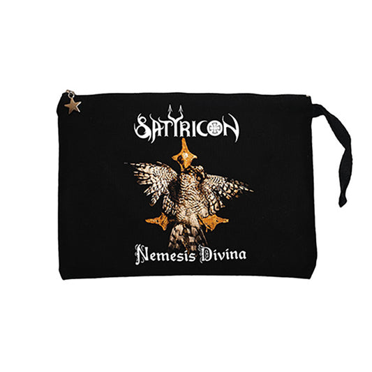 Satyricon Nemesis Divina Siyah Clutch Astarlı Cüzdan / El Çantası