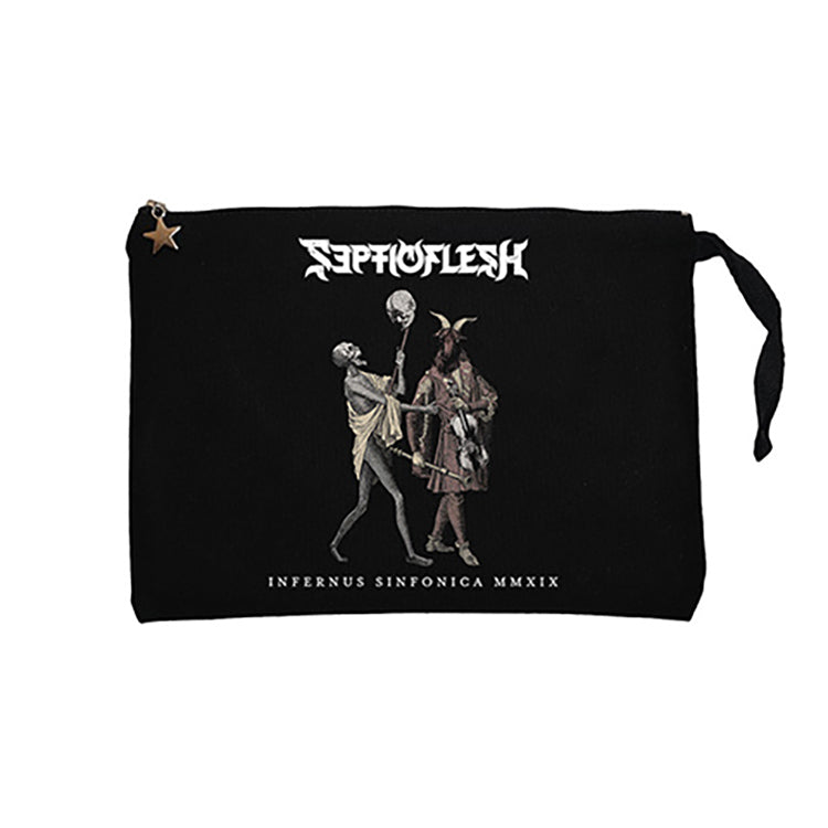 Septicflesh Infernus Sinfonica MMXIX Siyah Clutch Astarlı Cüzdan / El Çantası