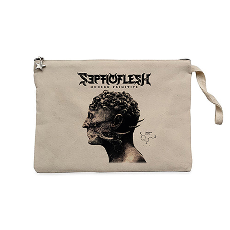 Septicflesh Modern Primitive Krem Clutch Astarlı Cüzdan / El Çantası