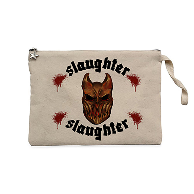 Slaughter To Prevail Chronic Slaughter Krem Clutch Astarlı Cüzdan / El Çantası