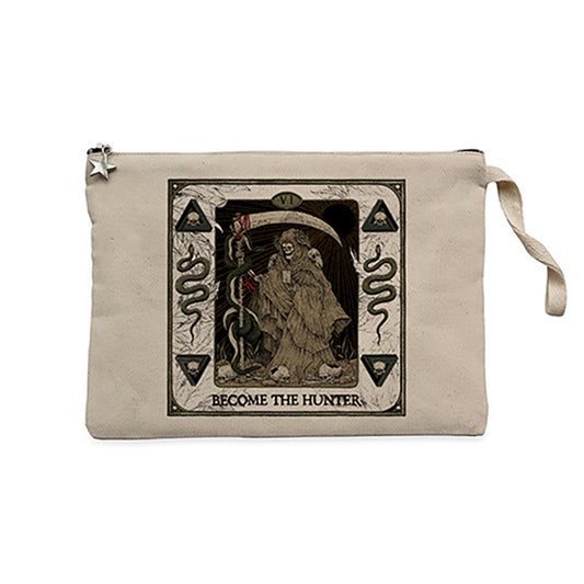Suicide Silence Become The Hunter Artwork Krem Clutch Astarlı Cüzdan / El Çantası