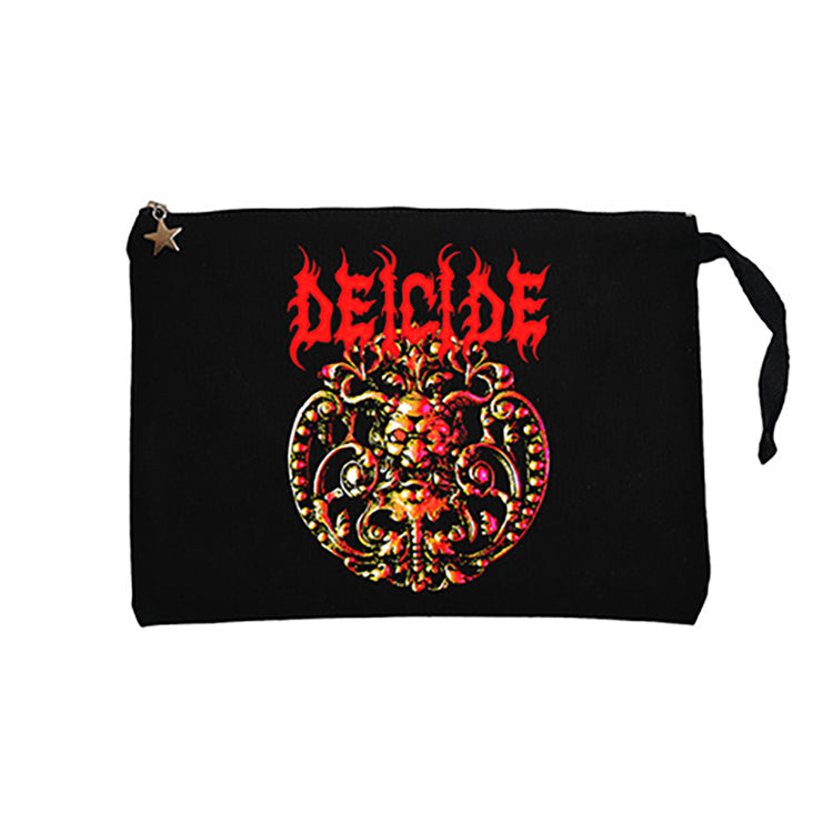 Deicide Album Siyah Clutch Astarlı Cüzdan / El Çantası