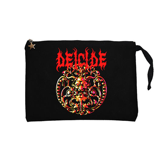 Deicide Album Siyah Clutch Astarlı Cüzdan / El Çantası