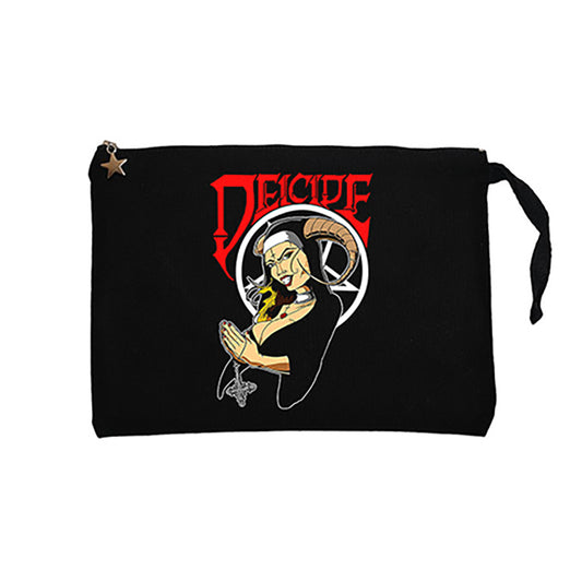 Deicide Illustrator Siyah Clutch Astarlı Cüzdan / El Çantası