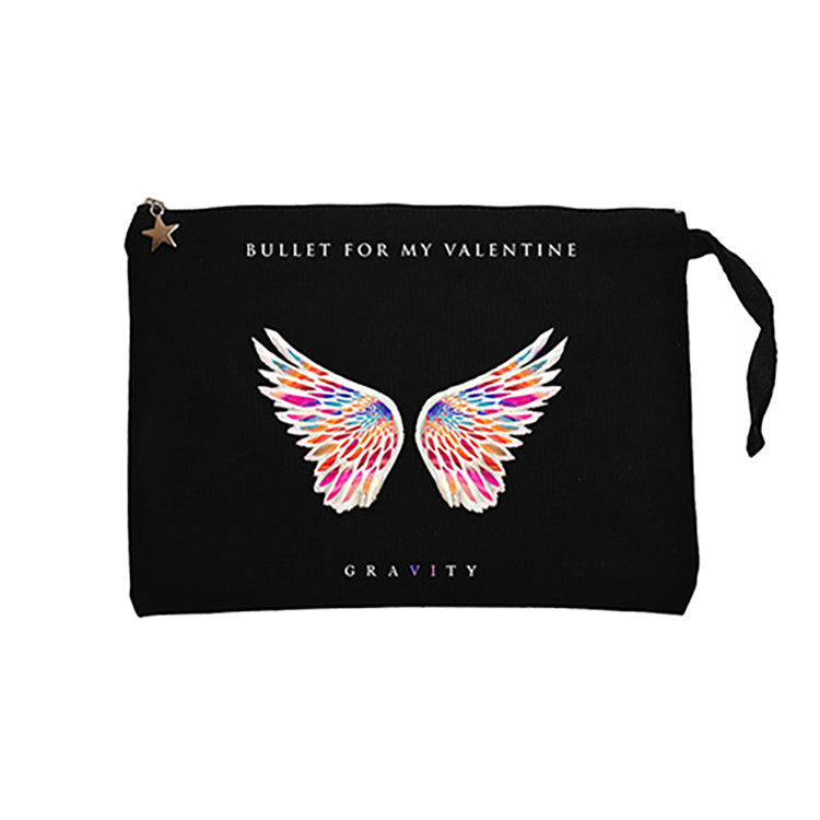 Bullet for My Valentine Gravity Siyah Clutch Astarlı Cüzdan / El Çantası