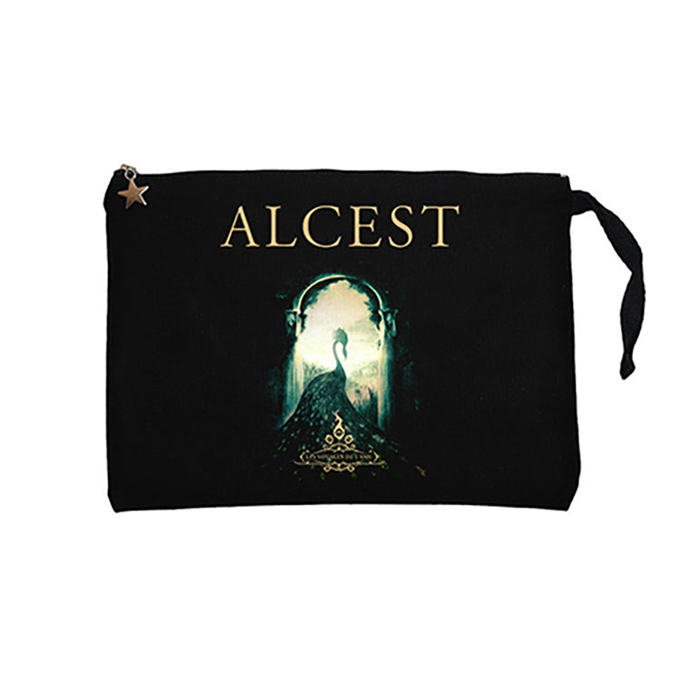 Alcest Les Voyages De lâme Siyah Clutch Astarlı Cüzdan / El Çantası